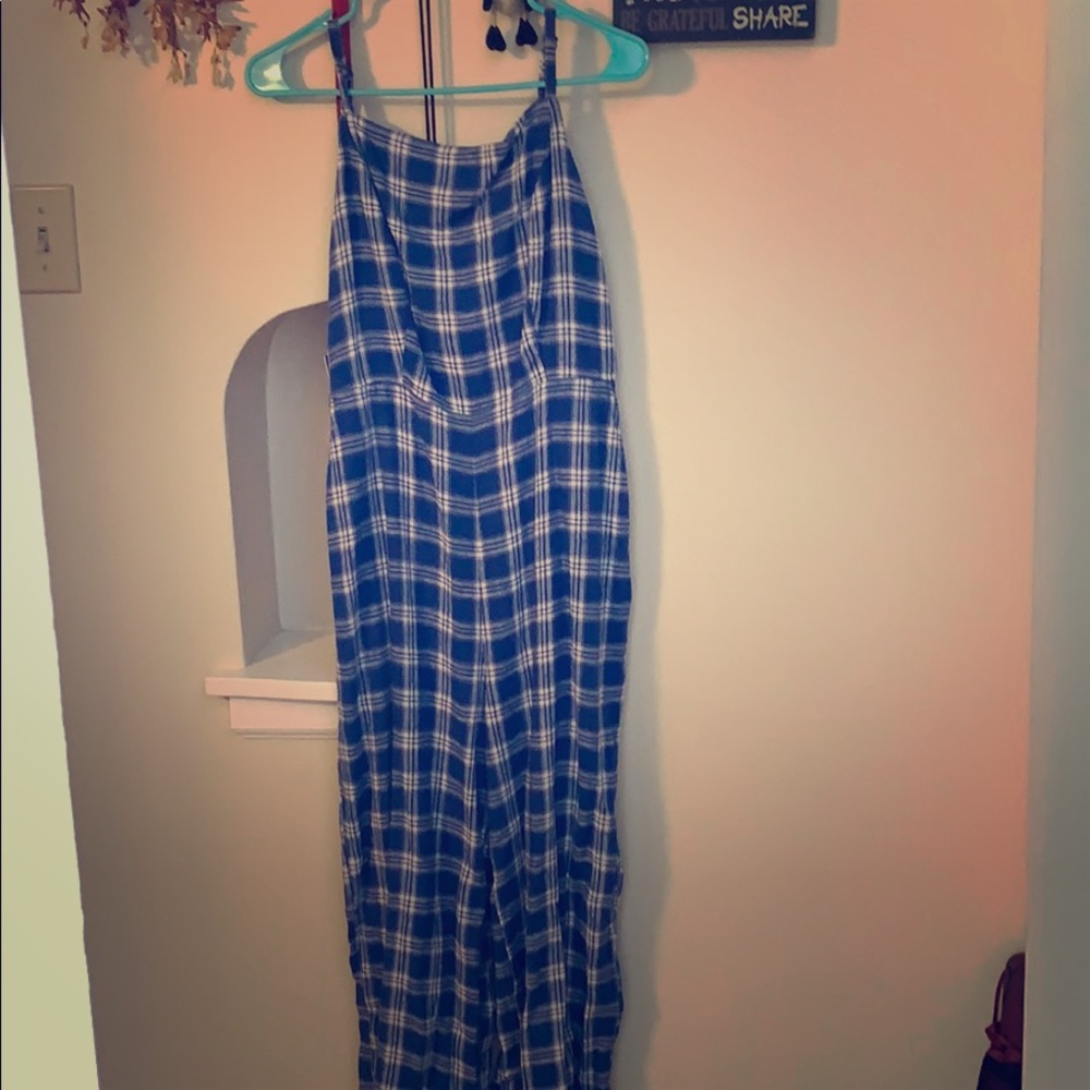 Navy Striped jumpsuit